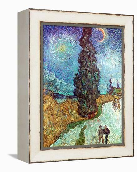 Van Gogh: Road, 1890-Vincent van Gogh-Framed Premier Image Canvas