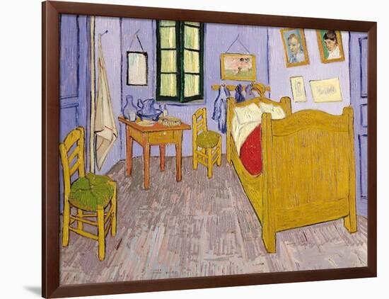 Van Gogh's Bedroom at Arles, 1889-Vincent van Gogh-Framed Giclee Print