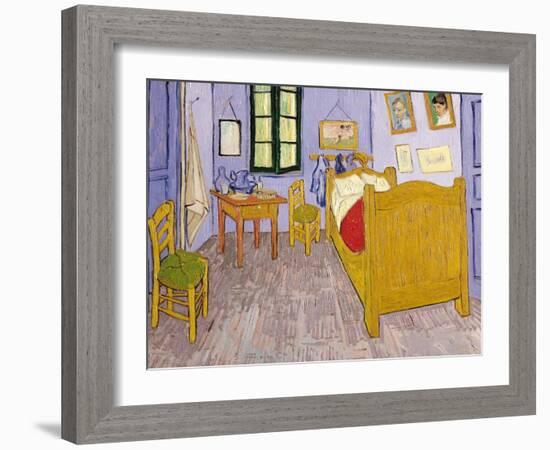 Van Gogh's Bedroom at Arles, 1889-Vincent van Gogh-Framed Giclee Print