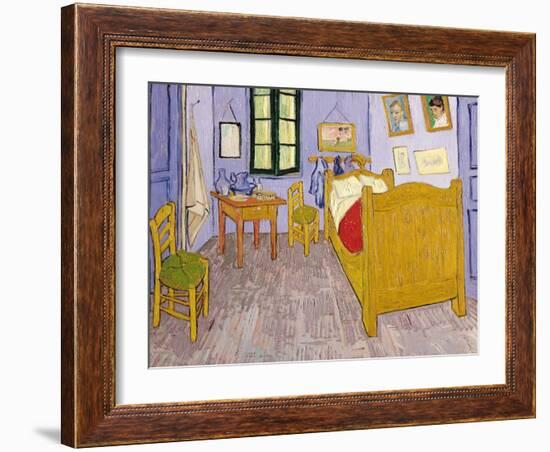 Van Gogh's Bedroom at Arles, 1889-Vincent van Gogh-Framed Giclee Print