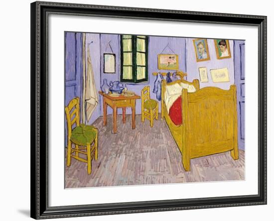 Van Gogh's Bedroom at Arles, 1889-Vincent van Gogh-Framed Premium Giclee Print