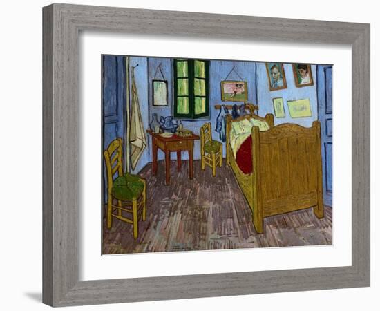 Van Gogh's Bedroom-Vincent van Gogh-Framed Giclee Print