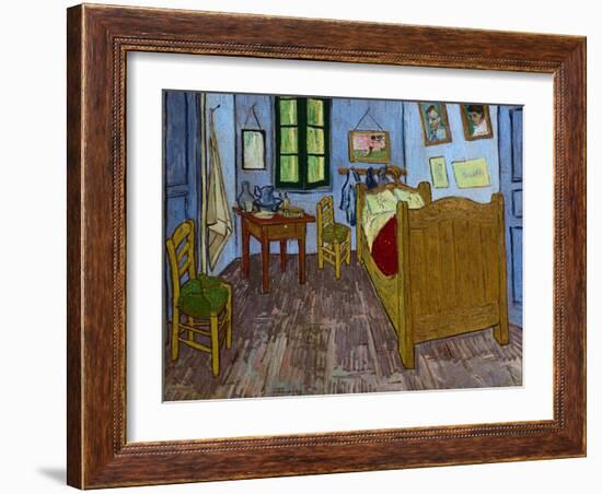 Van Gogh's Bedroom-Vincent van Gogh-Framed Giclee Print