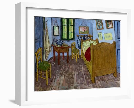 Van Gogh's Bedroom-Vincent van Gogh-Framed Giclee Print