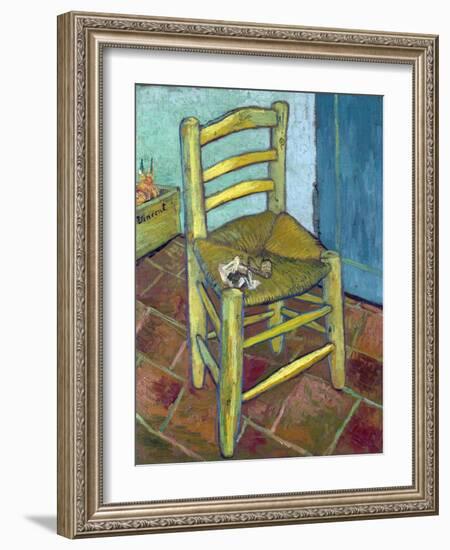 Van Gogh's Chair, 1888-Vincent van Gogh-Framed Giclee Print