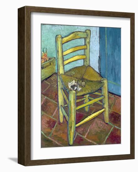 Van Gogh's Chair, 1888-Vincent van Gogh-Framed Giclee Print