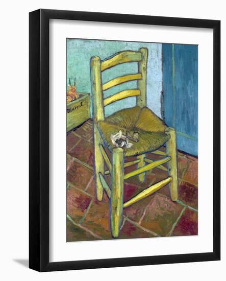 Van Gogh's Chair, 1888-Vincent van Gogh-Framed Giclee Print