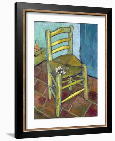 Van Gogh's Chair, 1888-Vincent van Gogh-Framed Giclee Print