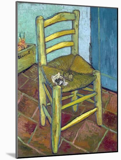 Van Gogh's Chair, 1888-Vincent van Gogh-Mounted Giclee Print