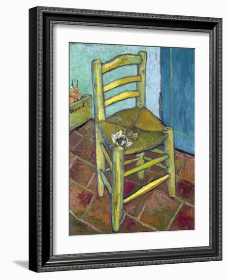 Van Gogh's Chair, 1888-Vincent van Gogh-Framed Giclee Print