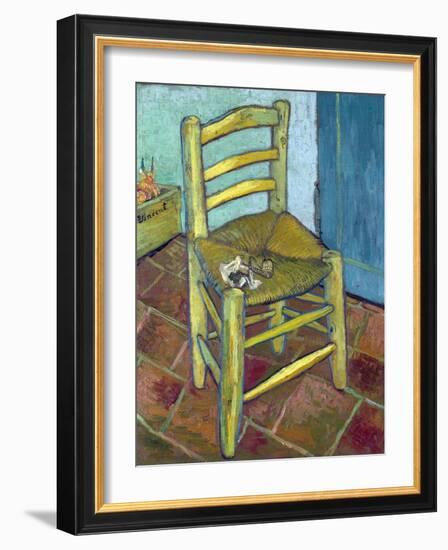 Van Gogh's Chair, 1888-Vincent van Gogh-Framed Giclee Print