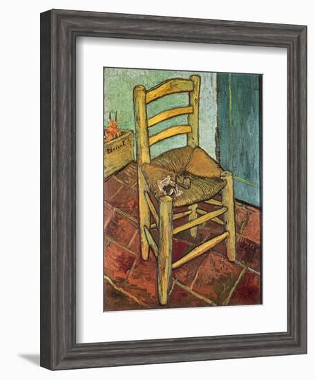 Van Gogh's Chair and Pipe, 1888-Vincent van Gogh-Framed Giclee Print