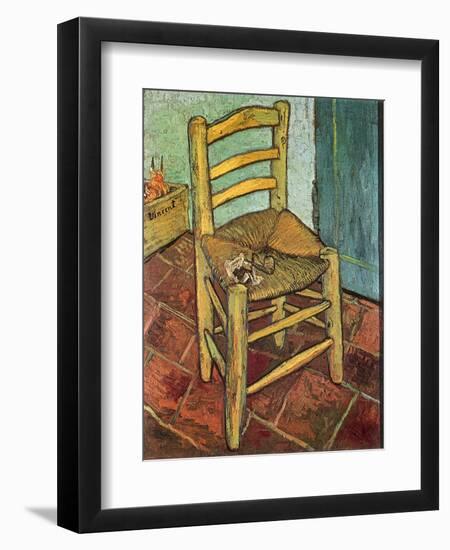 Van Gogh's Chair and Pipe, 1888-Vincent van Gogh-Framed Giclee Print