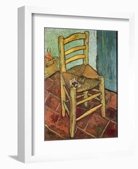 Van Gogh's Chair and Pipe, 1888-Vincent van Gogh-Framed Giclee Print