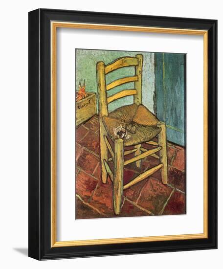 Van Gogh's Chair and Pipe, 1888-Vincent van Gogh-Framed Giclee Print