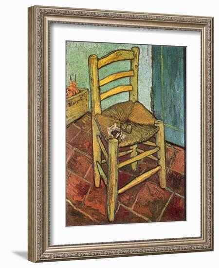 Van Gogh's Chair and Pipe, 1888-Vincent van Gogh-Framed Giclee Print