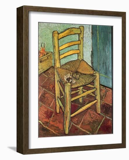 Van Gogh's Chair and Pipe, 1888-Vincent van Gogh-Framed Giclee Print