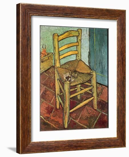 Van Gogh's Chair and Pipe, 1888-Vincent van Gogh-Framed Giclee Print