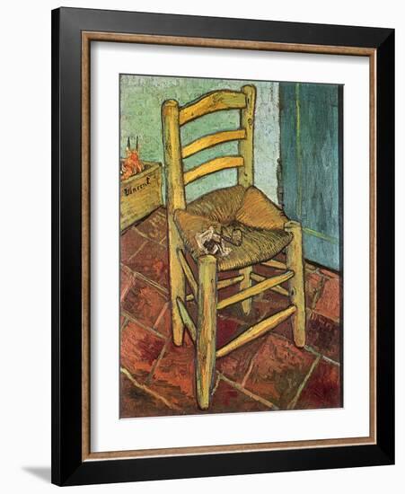 Van Gogh's Chair and Pipe, 1888-Vincent van Gogh-Framed Giclee Print