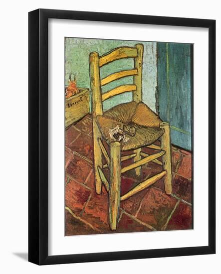 Van Gogh's Chair and Pipe, 1888-Vincent van Gogh-Framed Giclee Print