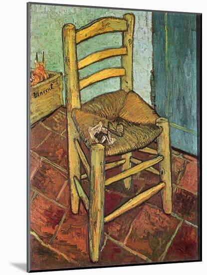Van Gogh's Chair and Pipe, 1888-Vincent van Gogh-Mounted Giclee Print