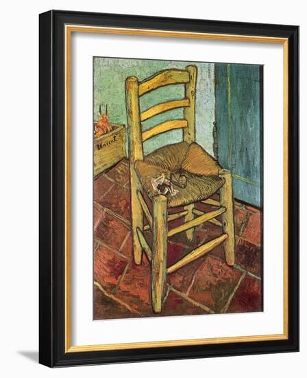 Van Gogh's Chair and Pipe, 1888-Vincent van Gogh-Framed Giclee Print