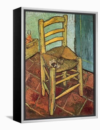 Van Gogh's Chair and Pipe, 1888-Vincent van Gogh-Framed Premier Image Canvas