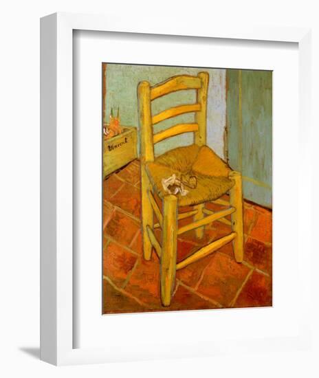 Van Gogh's Chair, c.1888-Vincent van Gogh-Framed Art Print