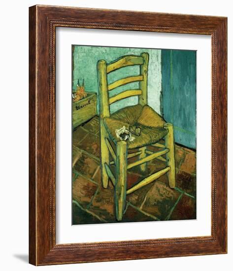 Van Gogh's Chair, c.1888-Vincent van Gogh-Framed Giclee Print