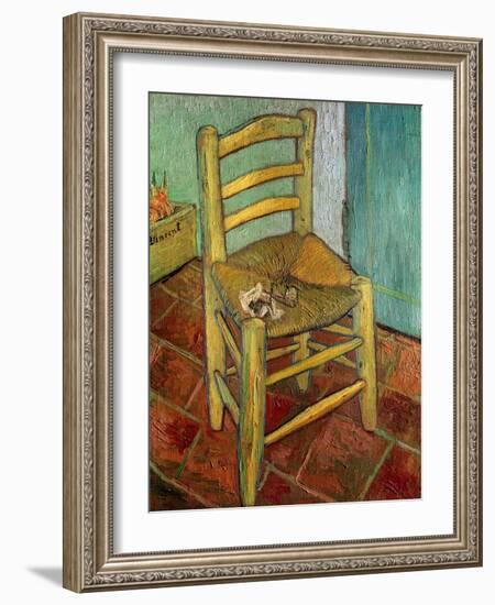 Van Gogh's Chair, c.1888-Vincent van Gogh-Framed Giclee Print