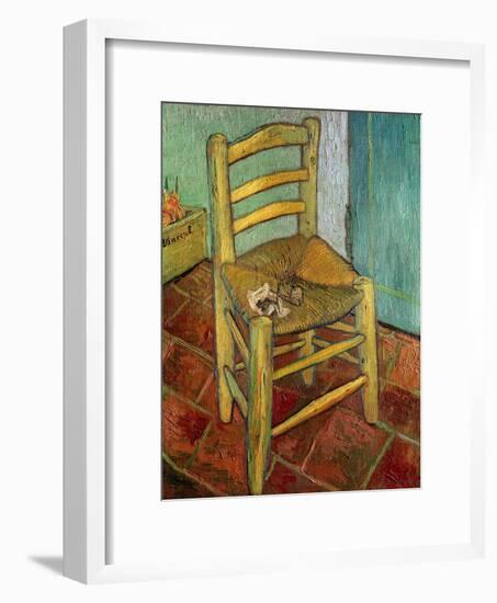 Van Gogh's Chair, c.1888-Vincent van Gogh-Framed Giclee Print