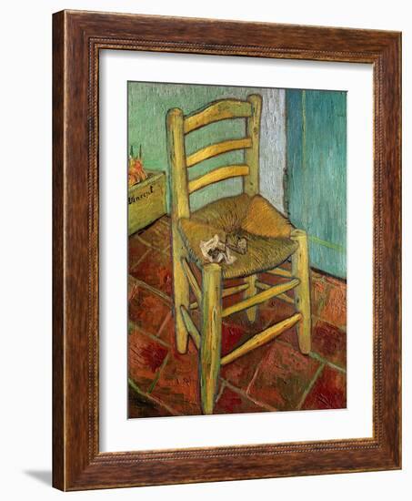 Van Gogh's Chair, c.1888-Vincent van Gogh-Framed Giclee Print