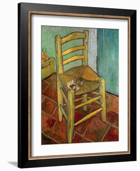 Van Gogh's Chair, c.1888-Vincent van Gogh-Framed Giclee Print