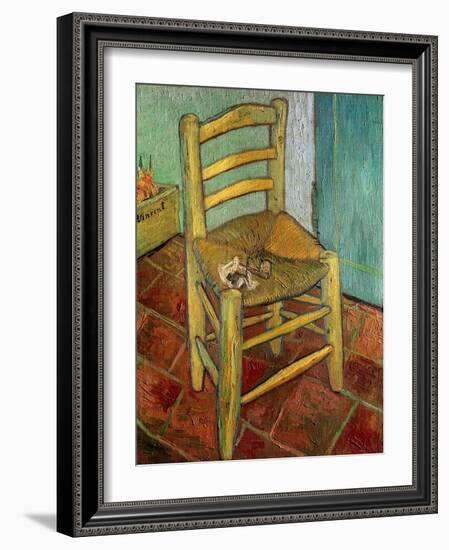 Van Gogh's Chair, c.1888-Vincent van Gogh-Framed Giclee Print