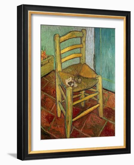 Van Gogh's Chair, c.1888-Vincent van Gogh-Framed Giclee Print