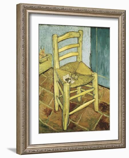 Van Gogh's Chair-Vincent van Gogh-Framed Art Print