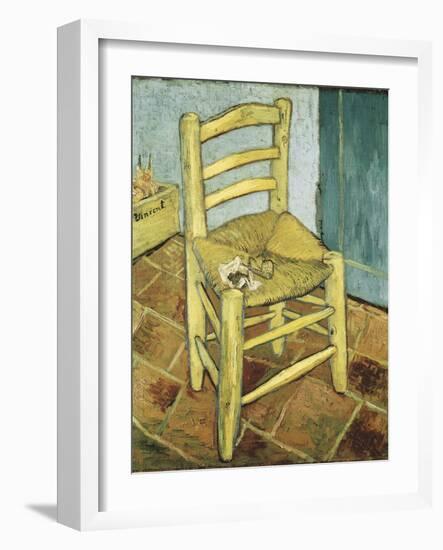 Van Gogh's Chair-Vincent van Gogh-Framed Art Print