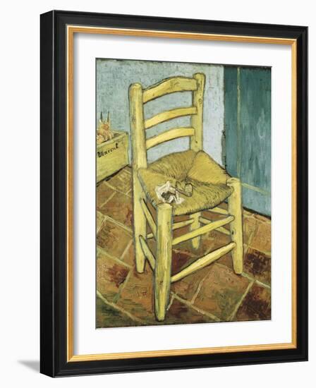 Van Gogh's Chair-Vincent van Gogh-Framed Art Print