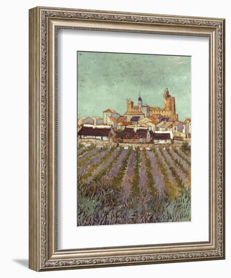 Van Gogh: Saintes-Maries.-Vincent van Gogh-Framed Giclee Print