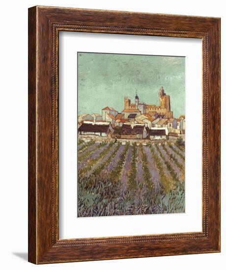 Van Gogh: Saintes-Maries.-Vincent van Gogh-Framed Giclee Print