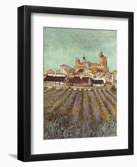 Van Gogh: Saintes-Maries.-Vincent van Gogh-Framed Giclee Print