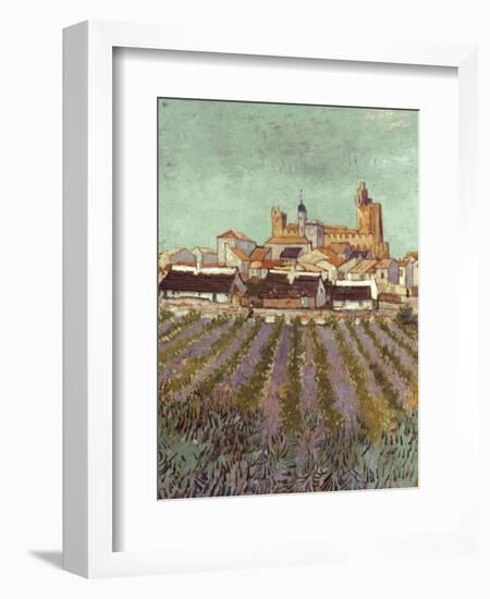 Van Gogh: Saintes-Maries.-Vincent van Gogh-Framed Giclee Print