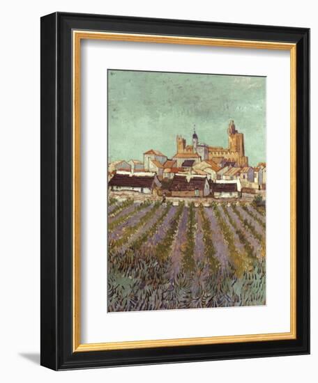 Van Gogh: Saintes-Maries.-Vincent van Gogh-Framed Giclee Print