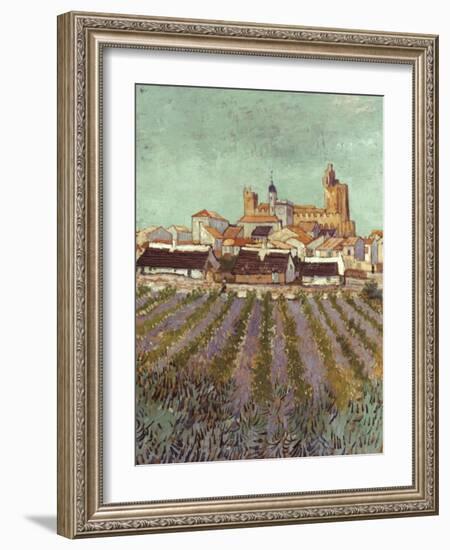 Van Gogh: Saintes-Maries.-Vincent van Gogh-Framed Giclee Print