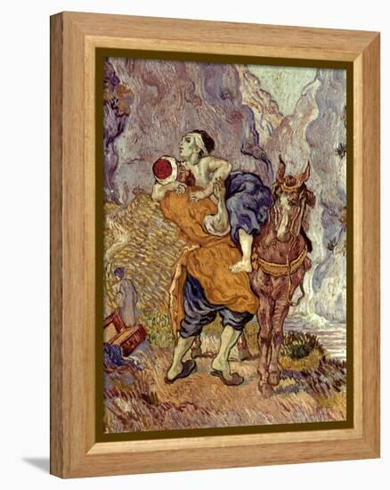 Van Gogh: Samaritan, 1890-Vincent van Gogh-Framed Premier Image Canvas