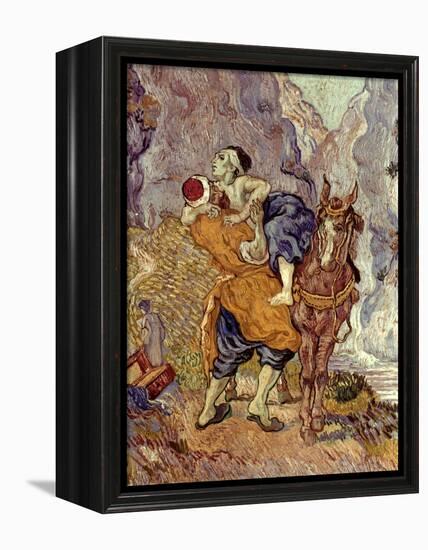 Van Gogh: Samaritan, 1890-Vincent van Gogh-Framed Premier Image Canvas