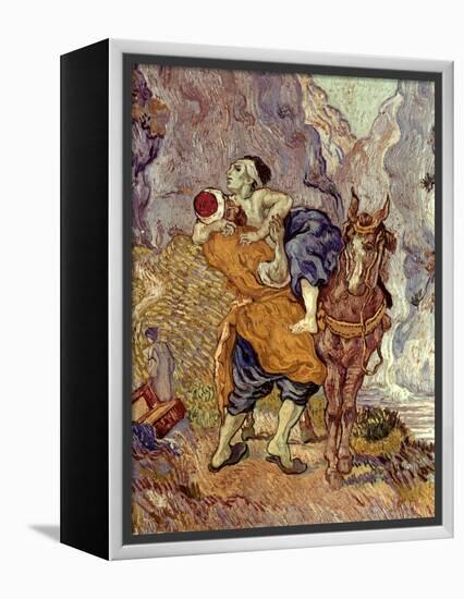 Van Gogh: Samaritan, 1890-Vincent van Gogh-Framed Premier Image Canvas