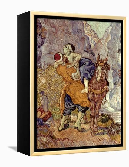 Van Gogh: Samaritan, 1890-Vincent van Gogh-Framed Premier Image Canvas