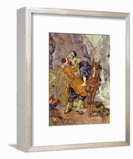 Van Gogh: Samaritan, 1890-Vincent van Gogh-Framed Premium Giclee Print