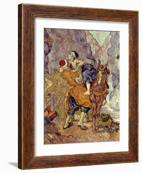 Van Gogh: Samaritan, 1890-Vincent van Gogh-Framed Giclee Print